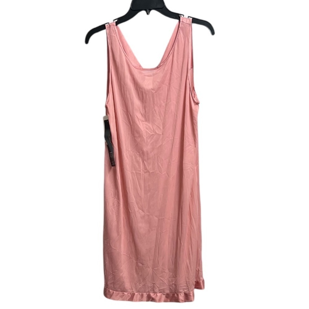 Vanity Fair Nightgown Medium Nylon Silky Knee Length Pink USA VIntage 70s - Picture 2 of 5